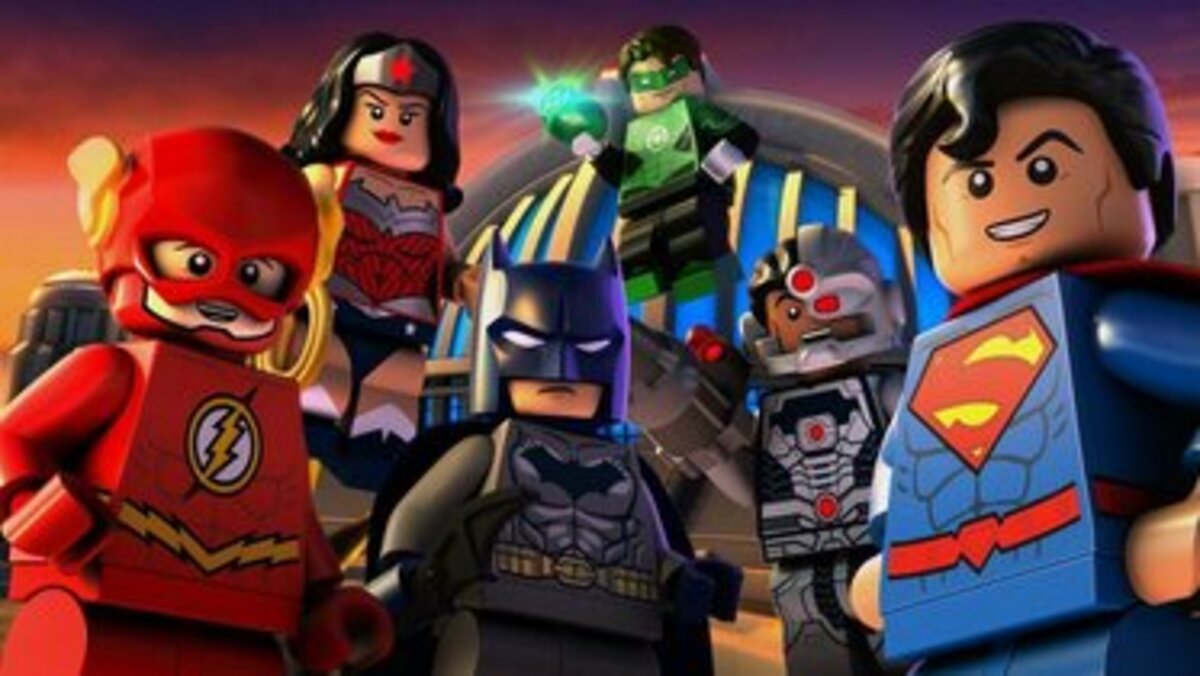 photo de la ligue des justiciers en personnages lego